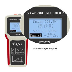 Solar Panel Multimeter ELEJOY EY800W Voltage 12-60V Max Power 800W Max Current 35A